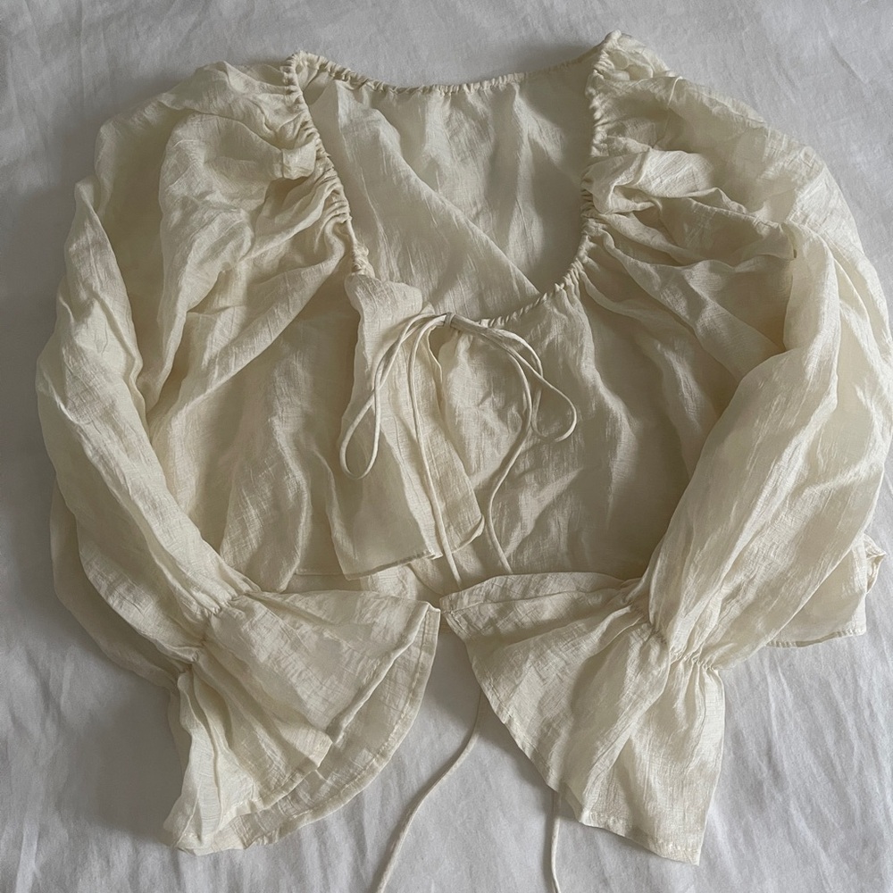 Cream Sheer Women's Beach Tunic
